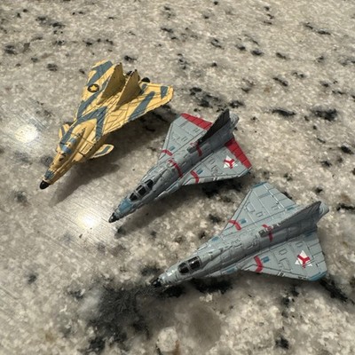 Mega Force V-Rocs Fighter Bombers Jets 1989 Kenner Vintage Die Cast Toys x3