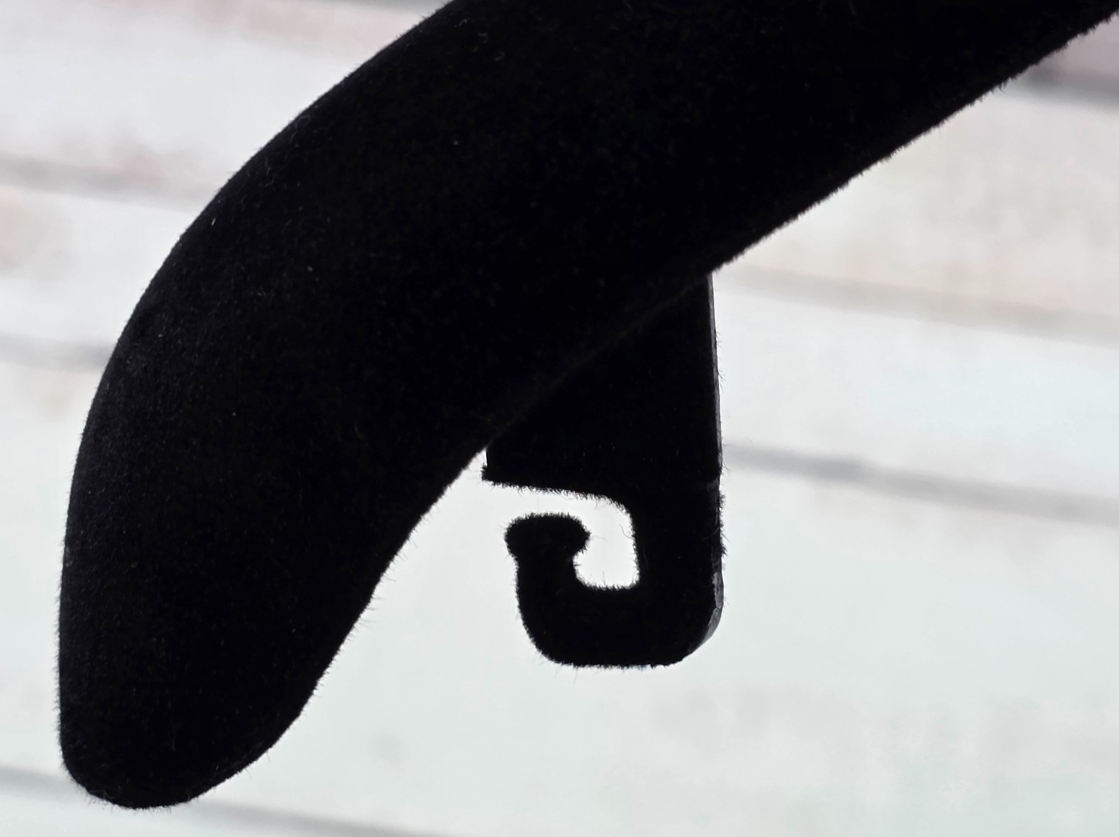 Authentic Chanel Black Velvet Hanger Gold CC Logo & Hook Coat Jacket thumbnail 6