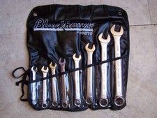 8pc Blackhawk By Proto Bw Combination Wrench Set 12-pt. Metric Usa