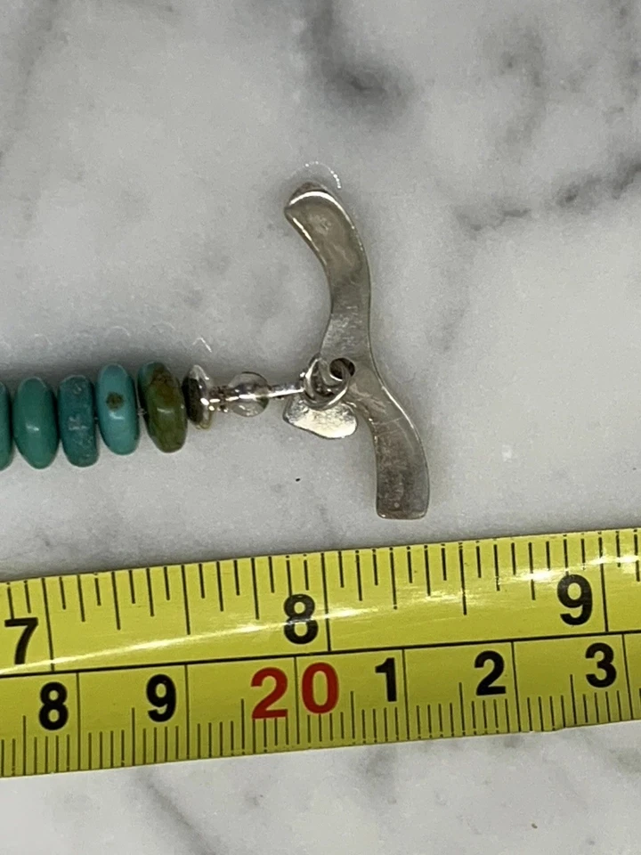 Vintage Jay King Desert Rose Trading DTR Sterling 925 & Turquoise 8” Bracelet - Image 4 of 4