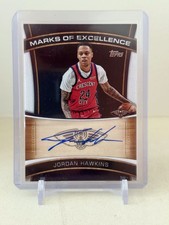 2025-26 Topps Basketball JORDAN HAWKSIN Marks of Excellence AUTO Pelicans 
