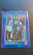 2021 Panini Donruss Optic - Rated Rookie Luke Farrell #287 Blue Hyper Prizm (RC)
