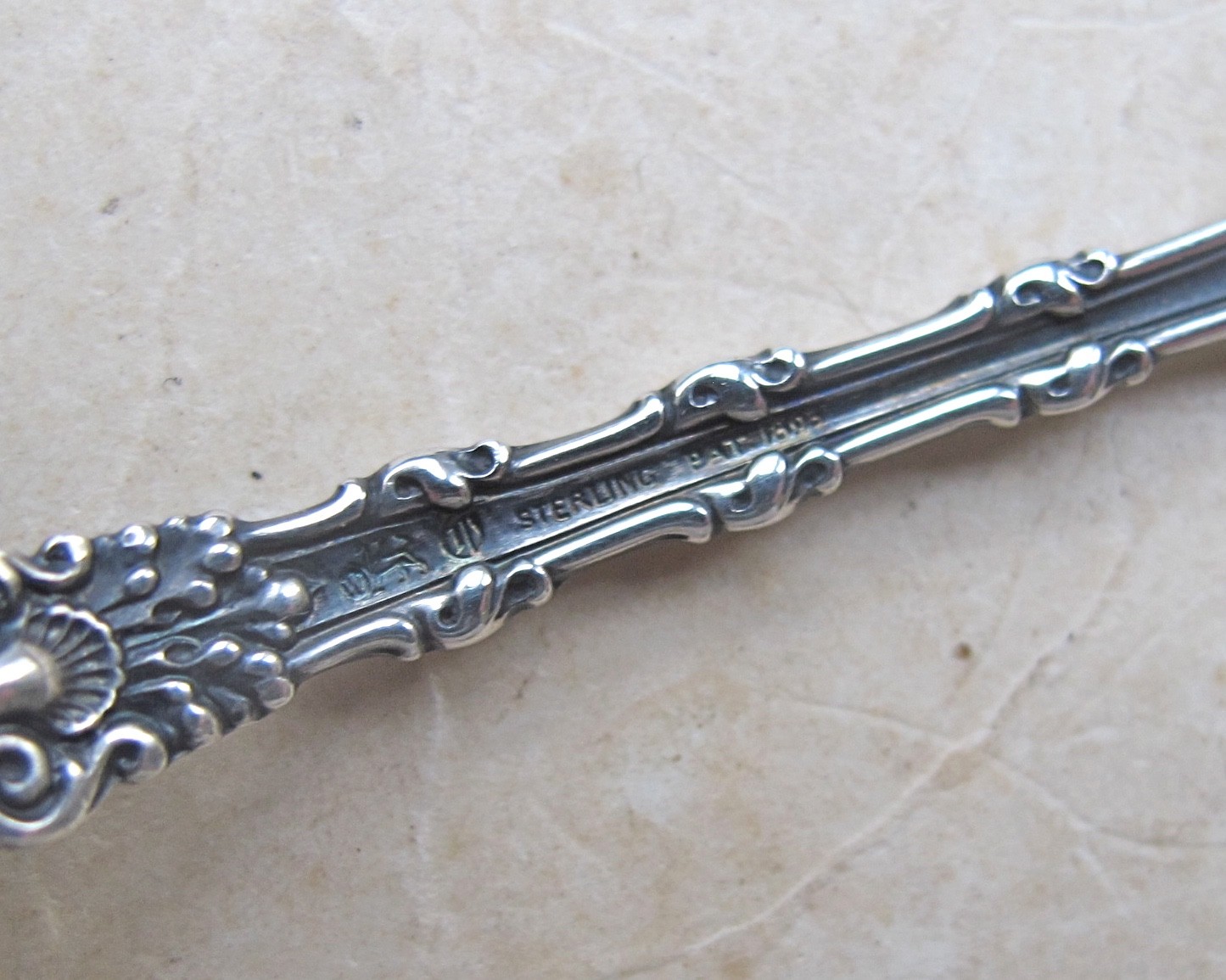 Whiting IMPERIAL QUEEN Sterling Bonbon/Nut Spoon 4 1/2" NO MONOGRAM