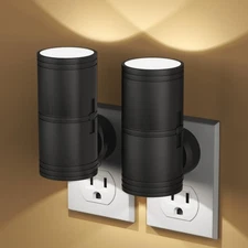 Night Light Plug into Wall, 2 Pack Dimmable LED Night Lights with Dusk to Daw...