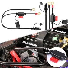 2Pin Battery Cable Terminal Ring Sae Connector Harness Charger Extension Cord