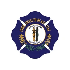 Kentucky Maltese Cross Sticker Decal