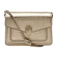 AUTHENTIC BVLGARI Serpenti ForeverShoulder Bag gold Calfskin/metal Women