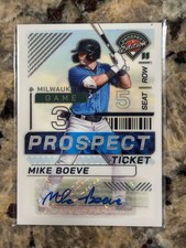 2024 Panini Prospect Edition - Mike Boeve #69 Silver Prizm Signatures (AU, RC)