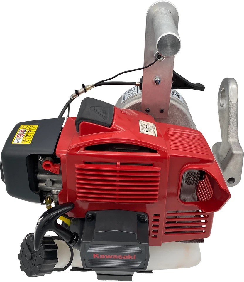 Spillwinde mit Kawasaki Motor TJ-45E 1,9PS 45ccm Spindelwinde Winde bis 1000kg - Bild 4 von 4