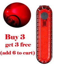 USB Rechargeable LED Bike Tail Light Bicycle Safety Cycling Warning Rear Lamp