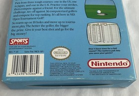 Nintendo NES -NES Open Tournament Golf Complete In Box , Very Good Condition