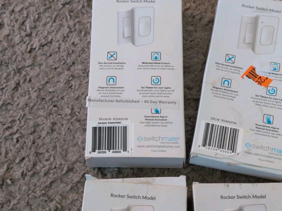 Lote 8 Switchmate Toggle Control Inteligente de Iluminación en Tu Teléfono Se Instala en Segundos Foto 3 de 4
