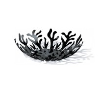 Alessi mediterraneo Fruit Bowl In Steel Coloured With Epoxy Resin Black Alessi mediterraneo Fruit Bowl In Steel Coloured With Epoxy Resin Black