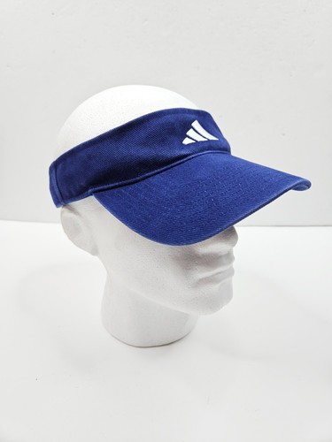 Vintage 90s Adidas Blue Tennis Golf Sun Visor Cap Hat Adults One Size Fits Most - Picture 3 of 18