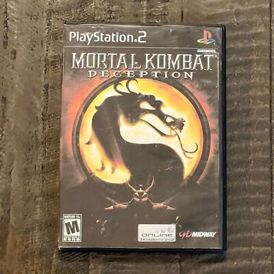 Mortal Kombat Deception Sony Playstation 2 PS2 Video Game Black Label - 2004