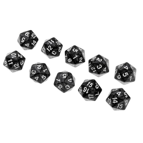 10x Polyhedral D20 Dice Die 22mm Collectible for Roleplay - Picture 10 of 10