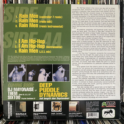 DEEP PUDDLE DYNAMICS - RAIN MEN / I AM HIP-HOP (12