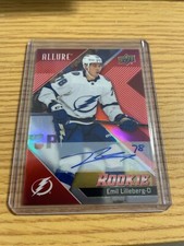 Emil Lilleberg 24-25 Allure Red Rainbow Rookie Auto