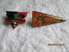 1997 Cleveland Indians Interleague Series Pittsburg Game MLB 2 Pins 1987 Pennant