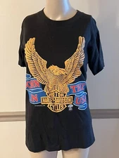 Vintage 1985 Born In The USA Harley-Davidson T Shirt Pre 3D Funwear Inc