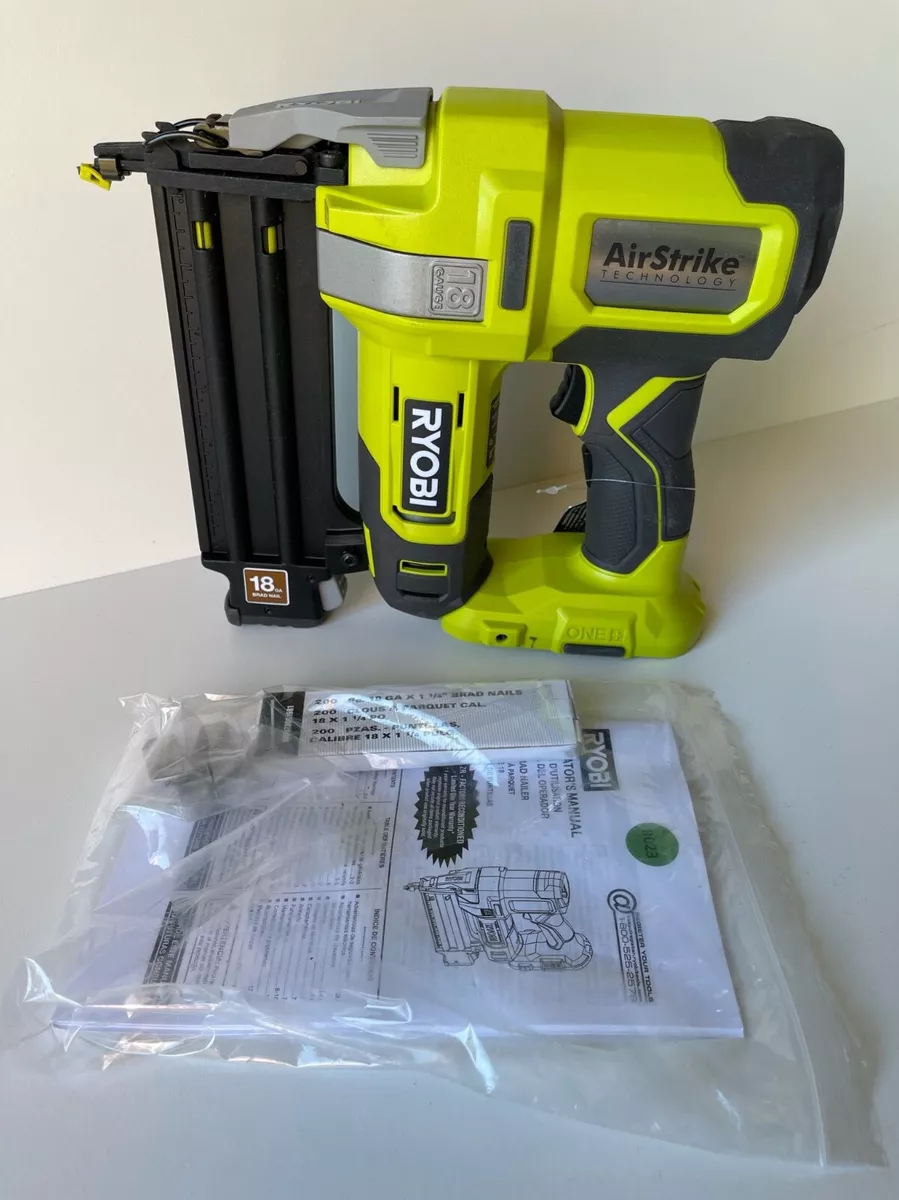 Ryobi one+ 18g airstrike nailer outlet