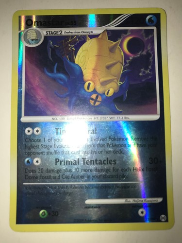 1x Omastar - 23/99 - Rare - Reverse Holo Pokemon Platinum Arceus HP