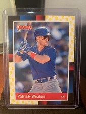 2022 Donruss  Patrick Wisdom Retro 1988 Presidential 42/46 Chicago Cubs SP  (Z1)