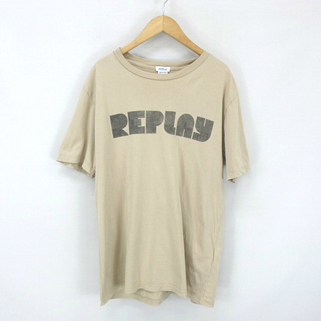 Replay Logo Print Organic Cotton Short Sleeve Tee Cut & Sewn