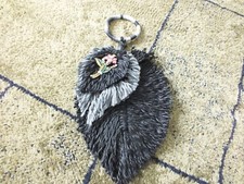 Collectible Beautiful Handmade Hanging Wall Knob Decor Leaf Feather Yarn Jewelry