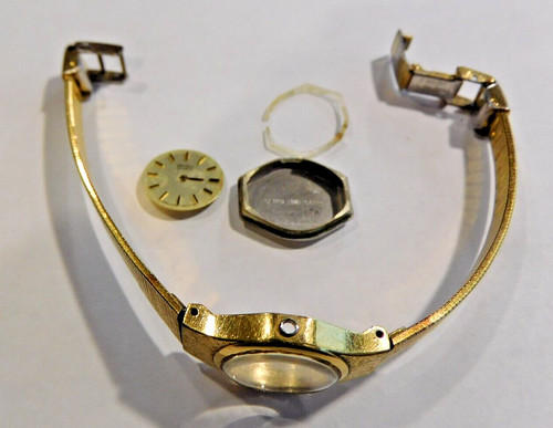 SEIKO WATCH 1400 -0589 CASE, BAND DIAL & MOVEMENT HOLDER, NO MOVEMENT. USED