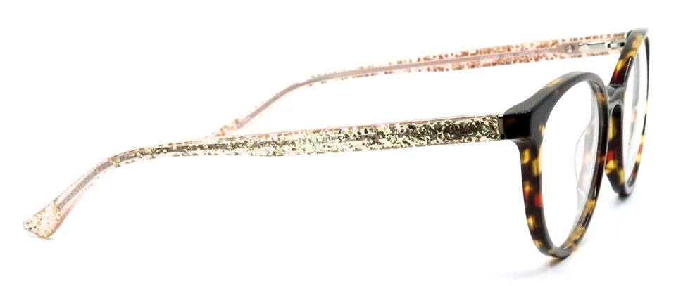 Candie's CA0165 052 玳瑁塑料圆形光学眼镜框 52-18-140 CA — 第 3/3 张图片