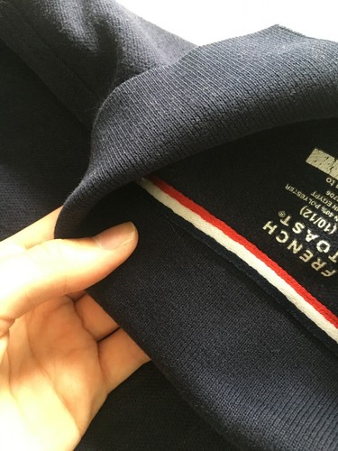 French Toast Girls Navy Blue School Uniform Shirt ~ Size 10/12 - Picture 4 of 5