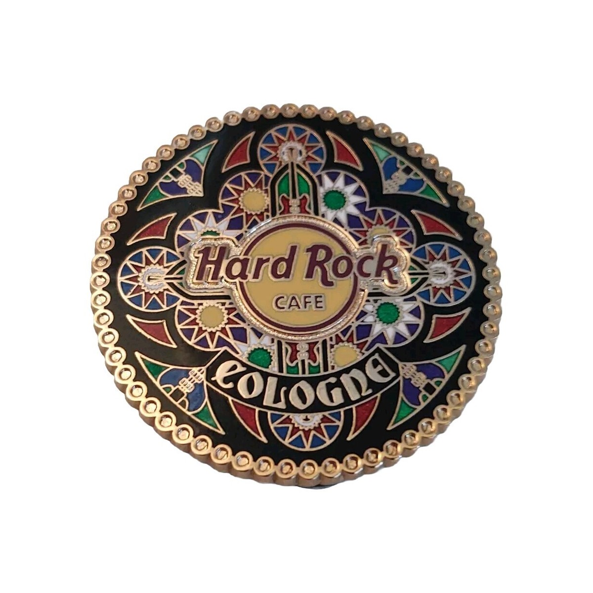 Hard Rock Cafe Cologne German Folk Art With Guitars Hidden