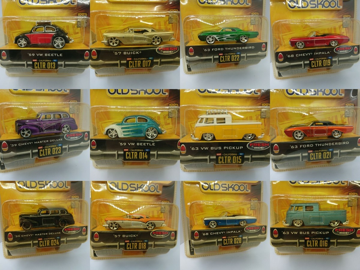 Jada Toys 1:64 DUB CITY OLD SKOOL 2006 Wave 2 LOT Die Cast