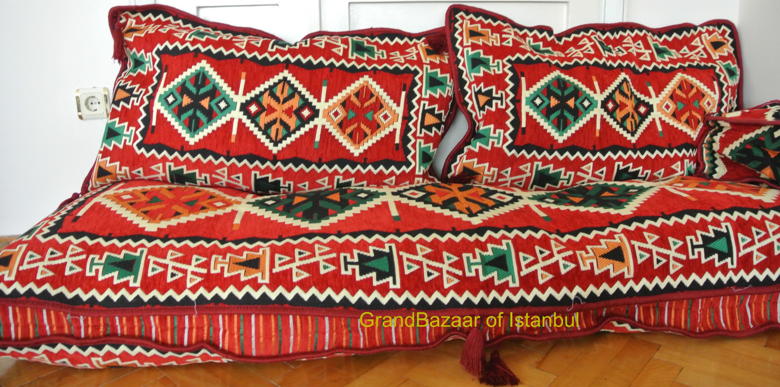 Turkish Kilim Corner Set Sofa Cushion Pillowcase Ottoman Lounge Couch