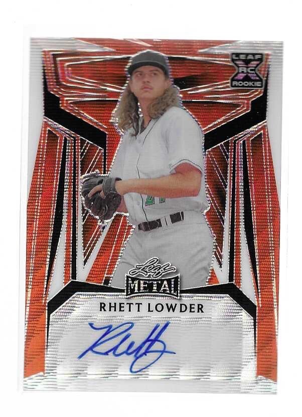 ☆ ¥ellow Bucks ¥B Sign Rug TTTG ラップスタア RHETT LOWDER 2023 LEAF METAL AUTO ROOKIE CARD #BA-RL1 /4 | eBay