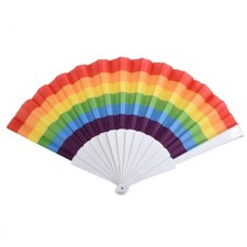 High-Quality 23cm for RAINBOW Folding Fan Perfect For Weddings Parties