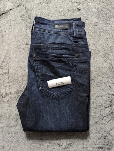 Hebilla Negro Ajuste No. Pantalones de mezclilla ajustados 76 para mujer talla 25x32 lavado oscuro - Imagen 13 de 13