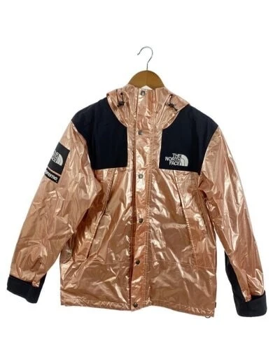 Supreme × THE NORTH FACE 18ss parka de montagne métallisée rose NP118011 taille S