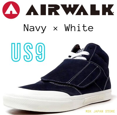 AIRWALK VIC Navy White AW-CL-5003 Japan Exclusive Men's Sneakers US9 New Rare