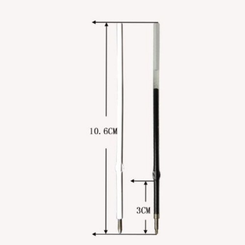 Black Ink Ballpoint Refill Metal Black Refill Retractable Pens - Zdjęcie 2 z 14