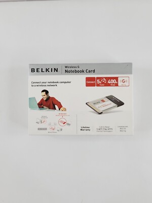 Belkin F5d7010 Wireless G 802.11g Laptop PCMCIA Notebook WIFI Network Card NEW