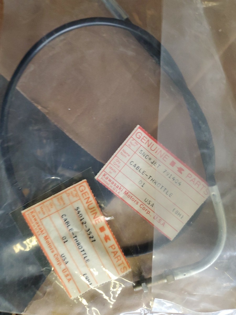 NOS Genuine 1977-1979 KAWASAKI THROTTLE CABLE DRIFTER INTRIGUER