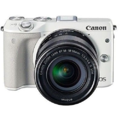 ■美品■Canon EOS M3 EF-M18-55 IS STM USED Canon EOS M3 with EF-M 18-55mm IS STM White Excellent FREE