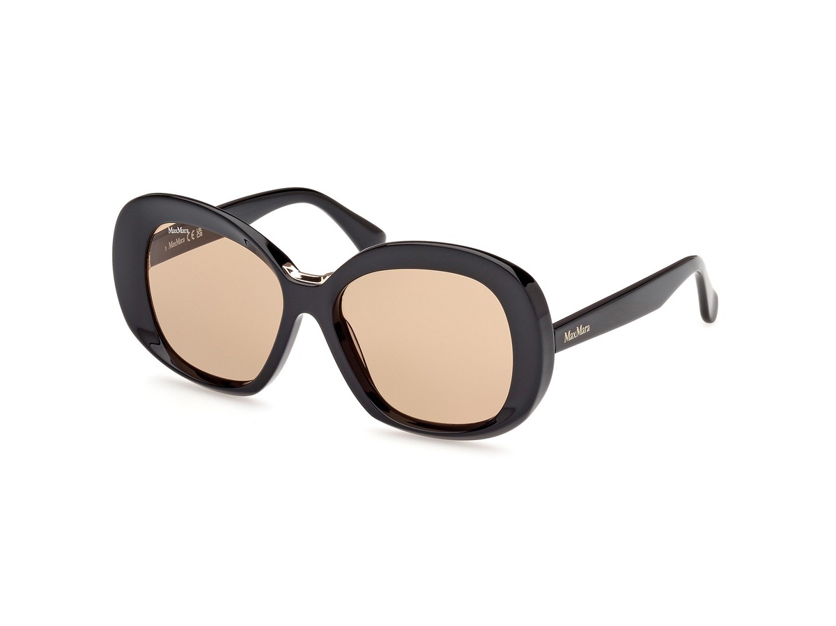 Max Mara Sunglasses MM0087 EDNA 01E Black brown Woman | eBay UK