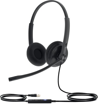Yealink UH34 USB Wired Headset with Microphone