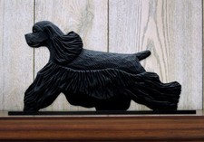 Cocker Spaniel Sign Plaque Wall Decor Black