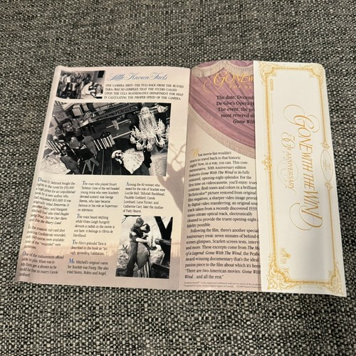 Gone With the Wind VHS 1990 2-Tape Box Set 50th Anniversary Collectors Cassette - Picture 6 of 12