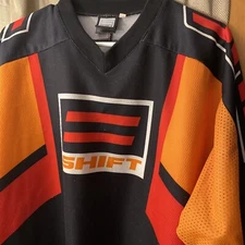 VTG Shift Racing Assault MX Motocross Dirt Bike Jersey Oarnge Black Mens Size XL