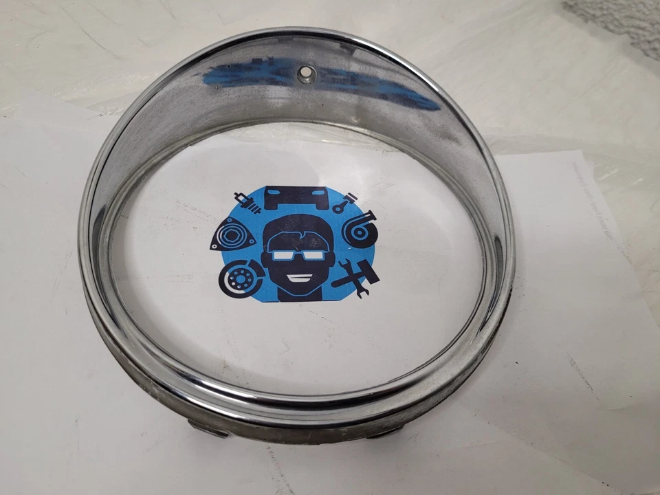 ⭐ Juego de bisel de faros cromado envolvente interior y exterior Jaguar XJ6 XJ12 1972-1987⭐ Foto 3 de 4